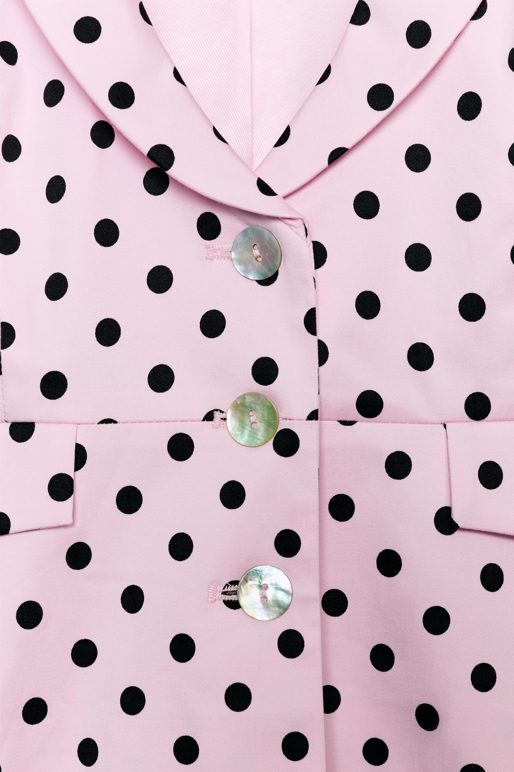 VESTE COURTE À POIS